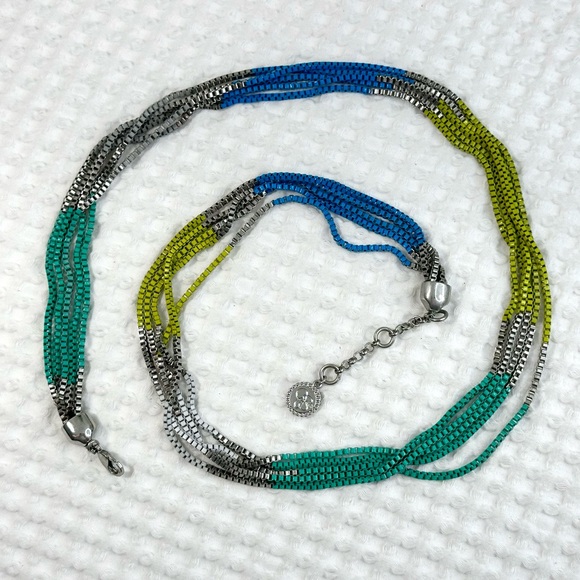 Jessica Simpson Color Block Necklace - Picture 3 of 7